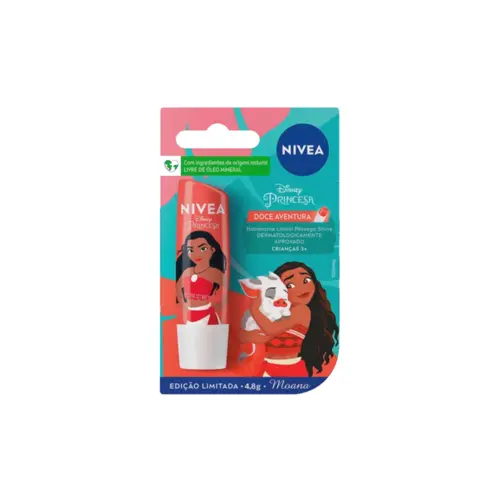 PROTETOR LABIAL NIVEA DISNEY MOANA 4,8GR