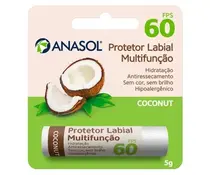 HIDRATANTE LABIAL ANASOL MENTA FPS60 COCONUT 5GR