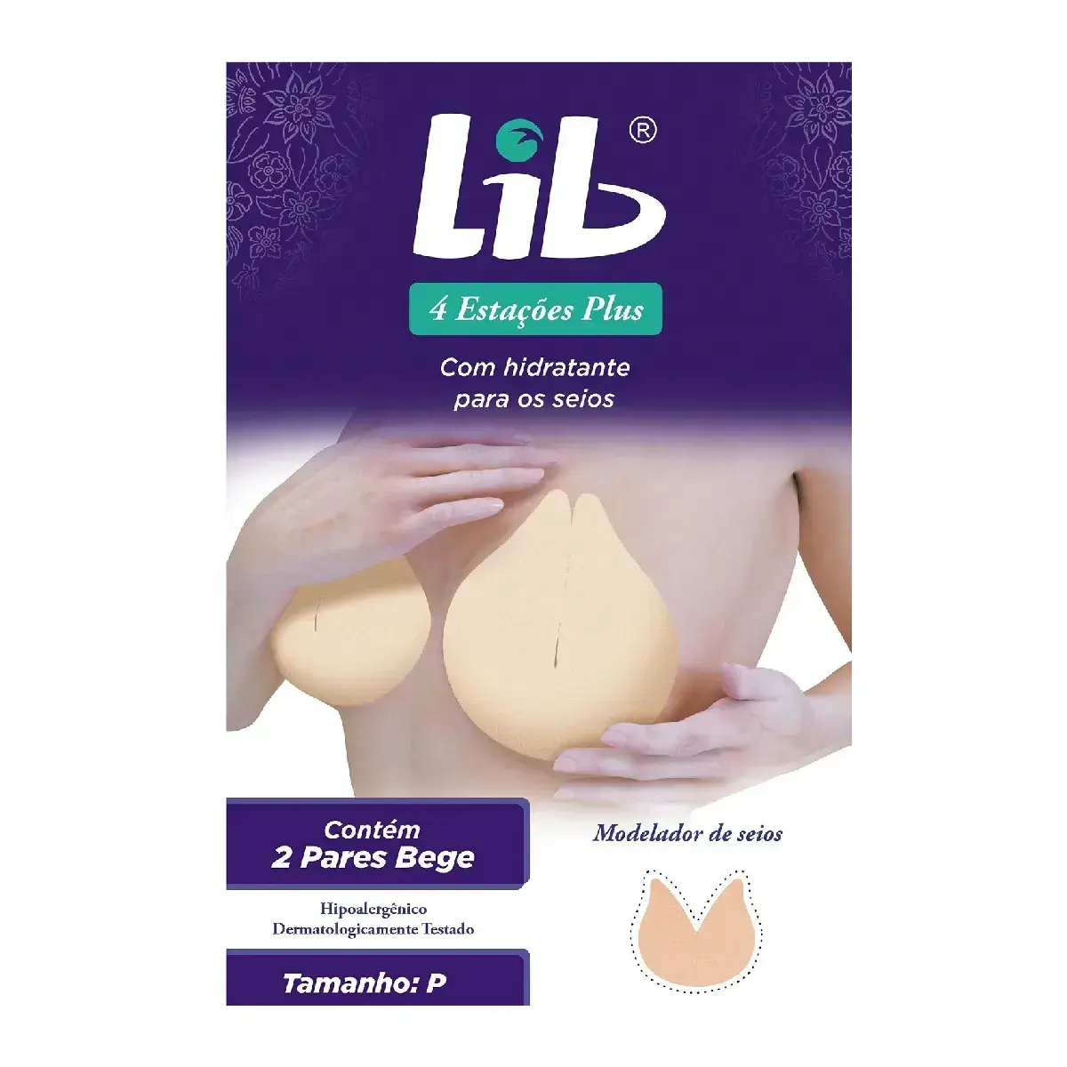 SOUTIEN LIB QUATRO ESTACOES PLUS TAMANHO P 2 PARES