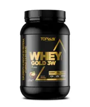 WHEY PROTEIN GOLD 3W TOPWAY AVELA COM CHOCOLATE 900GR