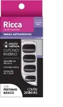 UNHAS POSTICAS RICCA AUTOADESIVAS PRETINHO BASICO (2494)