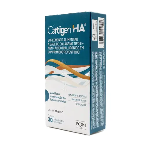 CARTIGEN HA 30 COMPRIMIDOS COLAGENO TIPO II NAO HIDROLISADO