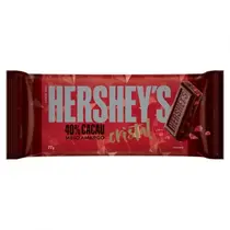 BARRA DE CHOCOLATE HERSHEYS MEIO AMARGO CRISTAL 77GR