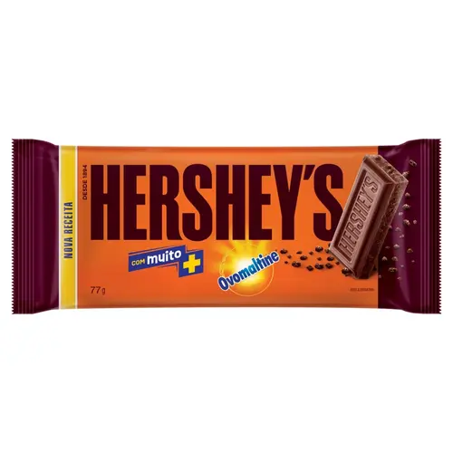 BARRA DE CHOCOLATE HERSHEYS OVOMALTINE 77GR