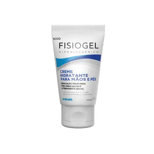 CREME HIDRATANTE PARA MAOS E PES FISIOGEL 50GR