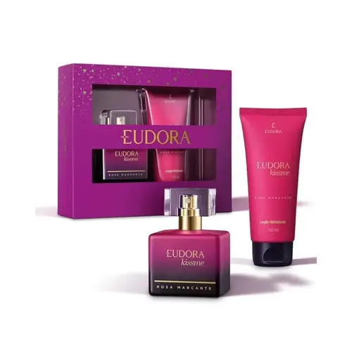 KIT PRESENTE EUDORA KISS ME DEO COLONIA 50ML + LOCAO HIDRATANTE 100ML