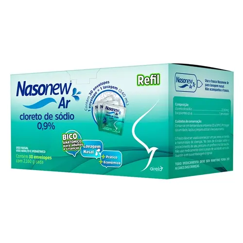 NASONEW AR 30 ENVELOPES REFIL SODIO CLORETO