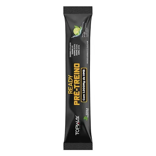 PRE TREINO READY C/ CAFEINA TOPWAY SACHE LIMAO 6,5GR