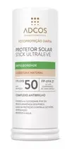 PROTETOR SOLAR ADCOS STICK ULTRALEVE BEIGE FPS50 15GR