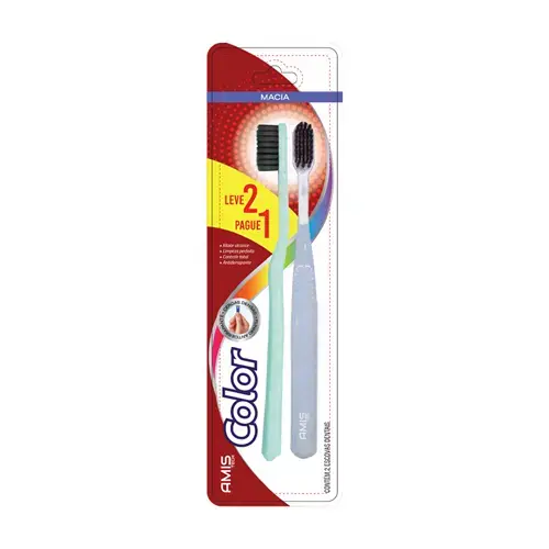ESCOVA DENTAL AMIS TECH COLOR MACIA LEVE 2 PAGUE 1 (COD:EL-133A)