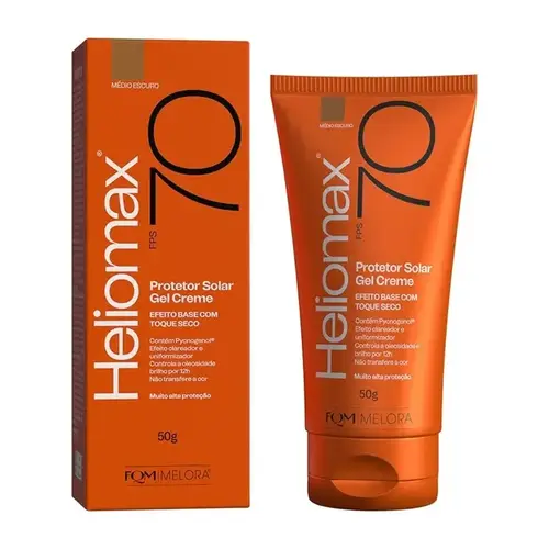 PROTETOR SOLAR HELIOMAX FACIAL TOM ESCURO FPS70 50GR