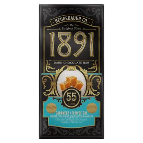 CHOCOLATE NEUGEBAUER 1891 55% CACAU CARAMELO SALGADO 90GR