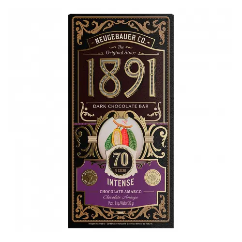 CHOCOLATE NEUGEBAUER 1891 70% CACAU INTENSE 90GR