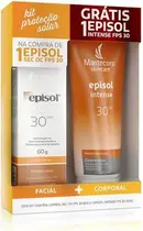 KIT EPISOL PROTETOR SOLAR FACIAL FPS30 60GR + PROTETOR SOLAR CORPORAL FPS30 200ML