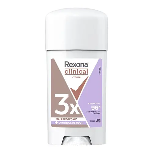 DESODORANTE REXONA CLINICAL CREME EXTRA DRY 58GR