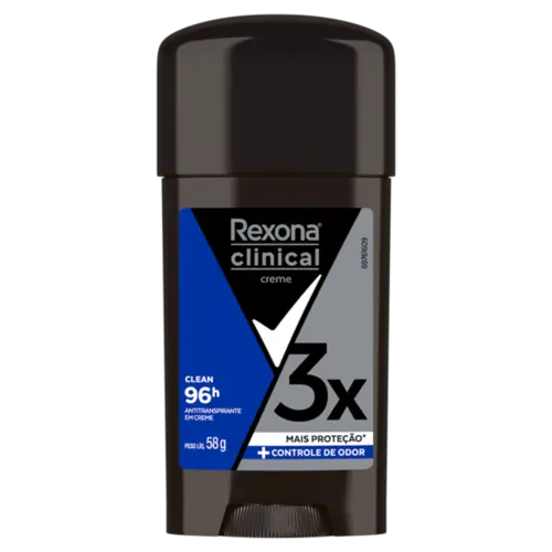 DESODORANTE REXONA CLINICAL CREME MEN CLEAN 58GR