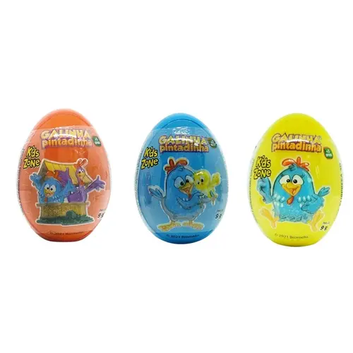 BRINQUEDO OVO SURPRESA GALINHA PINTADINHA PASTILHAS