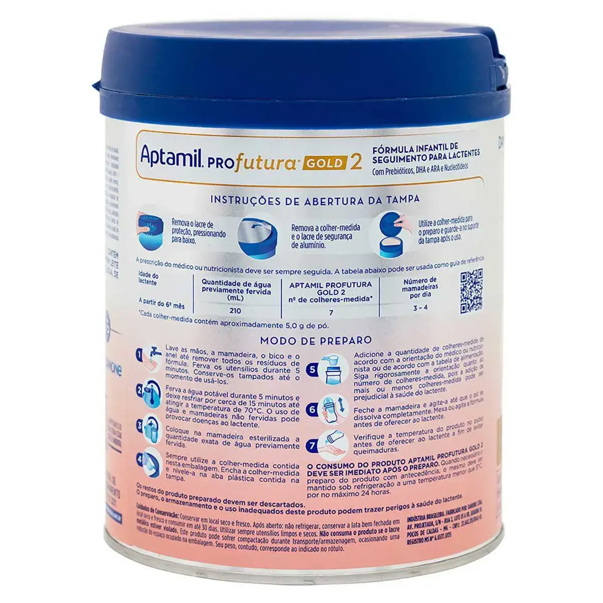 FORMULA INFANTIL APTAMIL PROFUTURA 2 800GR 6 A 12 MESES