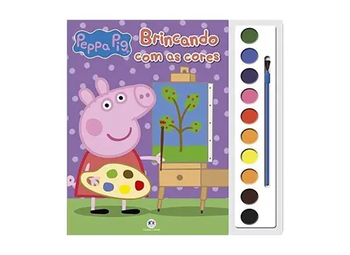 LIVRO PEPPA PIG BRINCANDO COM AS CORES