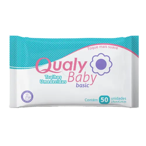 TOALHA UMEDECIDA QUALY BABY BASIC 50 UNIDADES