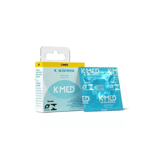 PRESERVATIVO K-MED K-MISINHA INVISIVEL 3 UNIDADES