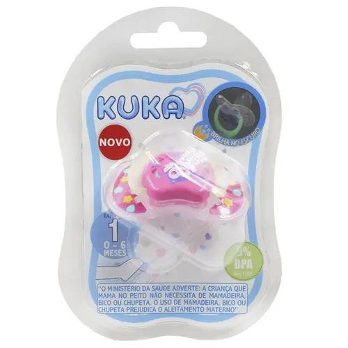 CHUPETA KUKA LUMINA ORTO Nª1 ROSA