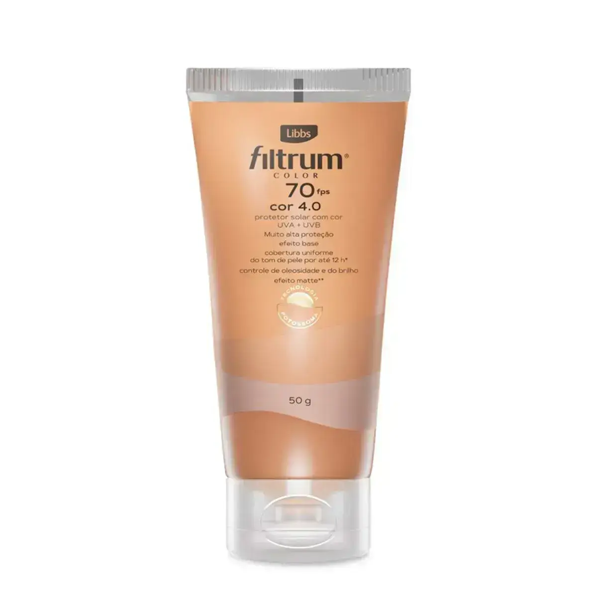 PROTETOR SOLAR FILTRUM COLOR FPS70 COR 4.0 50GR LIBBS