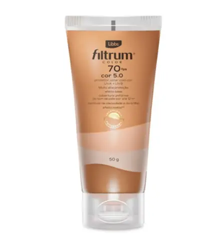 PROTETOR SOLAR FILTRUM COLOR FPS70 COR 5.0 50GR
