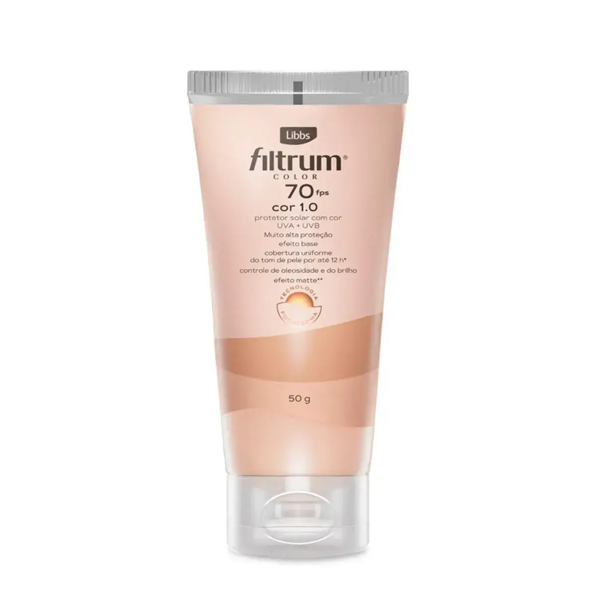 PROTETOR SOLAR FILTRUM COLOR FPS70 COR 1.0 50GR