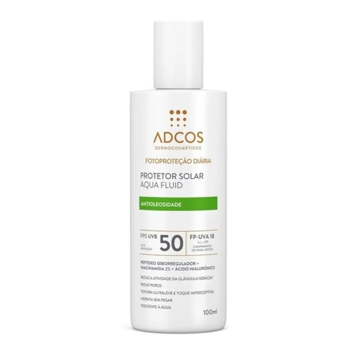 PROTETOR SOLAR ADCOS AQUA FLUID FPS50 100ML