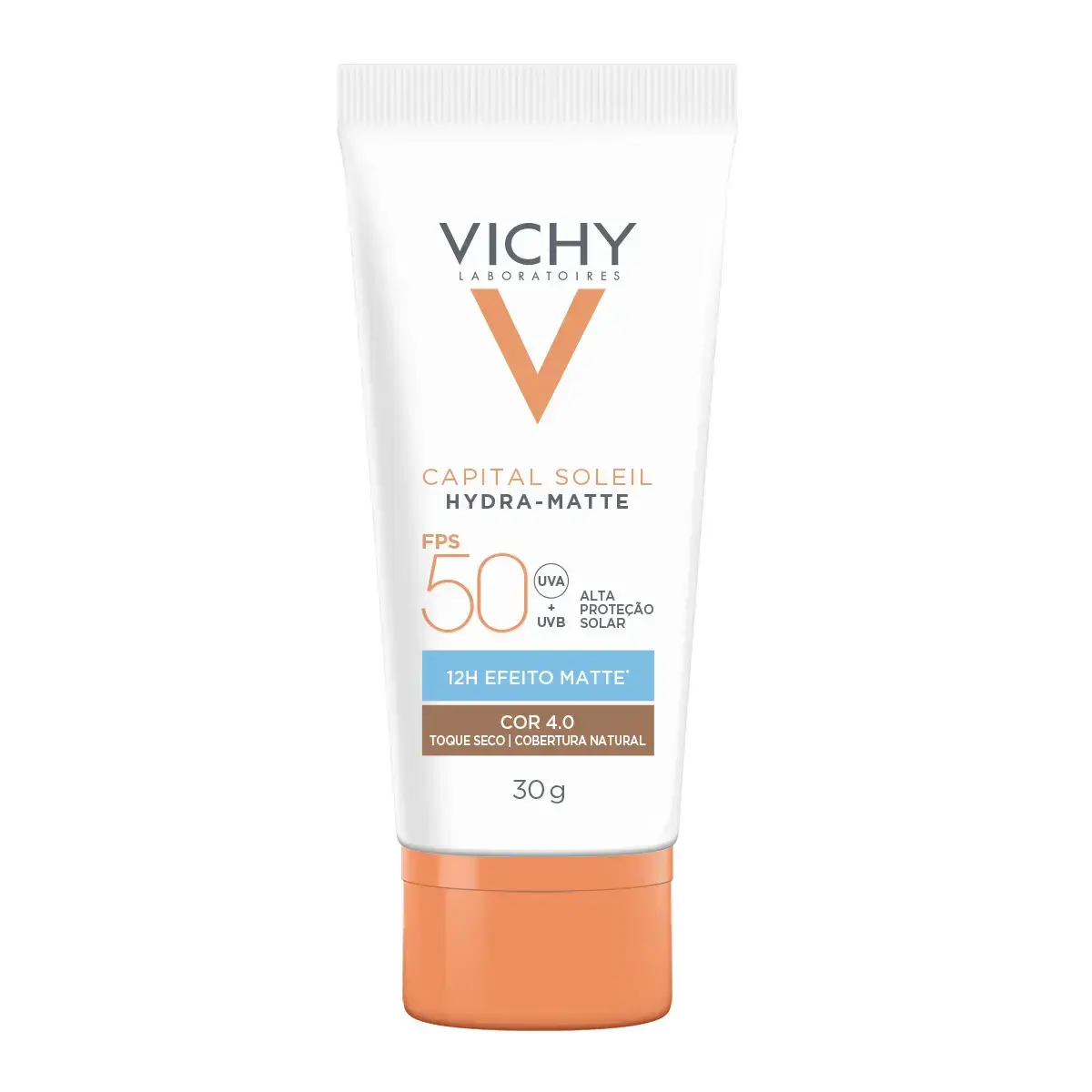 PROTETOR SOLAR VICHY CAPITAL SOLEIL HYDRA MATTE COR 4.0 FPS50 30GR