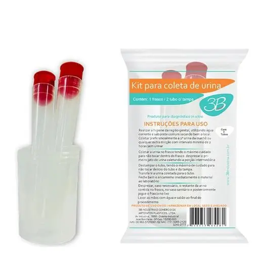 COLETOR DE URINA 3B 2 TUBOS 1 UNIDADE