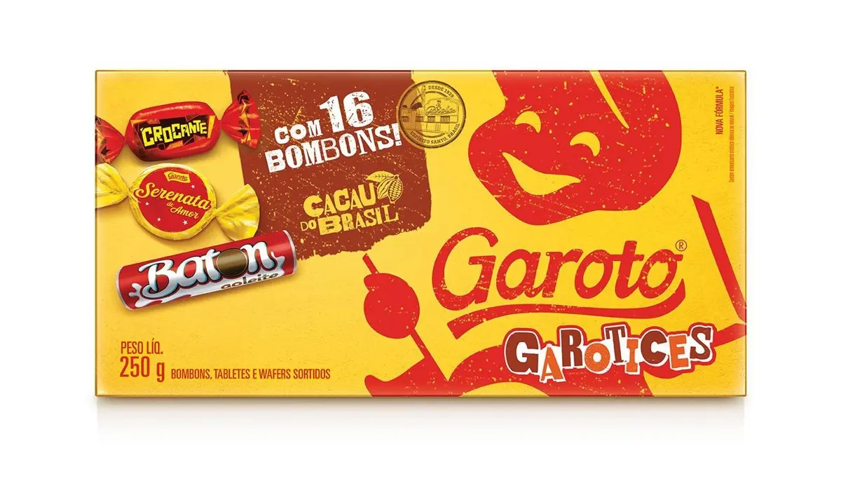 CAIXA DE BOMBONS GAROTO SORTIDOS 250GR