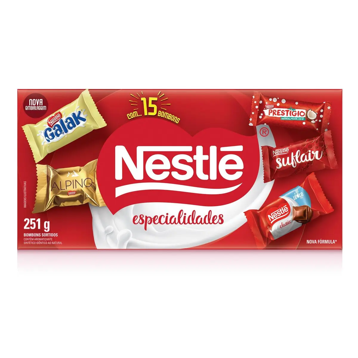 CAIXA DE BOMBONS NESTLE ESPECIALI 251GR