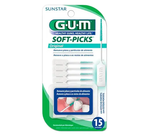 ESCOVA INTERDENTAL PALITO GUM SOFT PICKS 15 UNIDADES