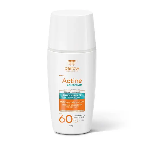 PROTETOR SOLAR DARROW ACTINE AQUAFLUID FPS60 TOM 1.5 CLARO/MEDIO 40GR
