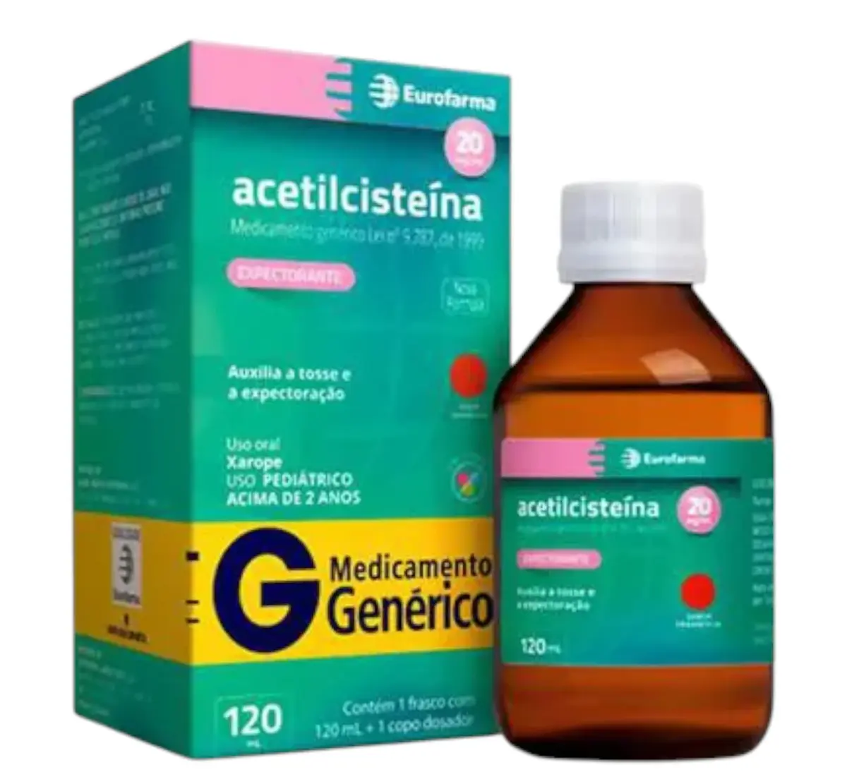 ACETILCISTEINA 20MG/ML XAROPE 120ML GENERICO EUROFARMA ACETILCISTEINA
