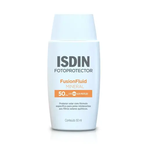 PROTETOR SOLAR ISDIN FUSION FLUID MINERAL 0% FPS50 50ML