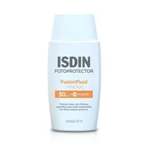 PROTETOR SOLAR ISDIN FUSION FLUID MINERAL 0% FPS50 50ML