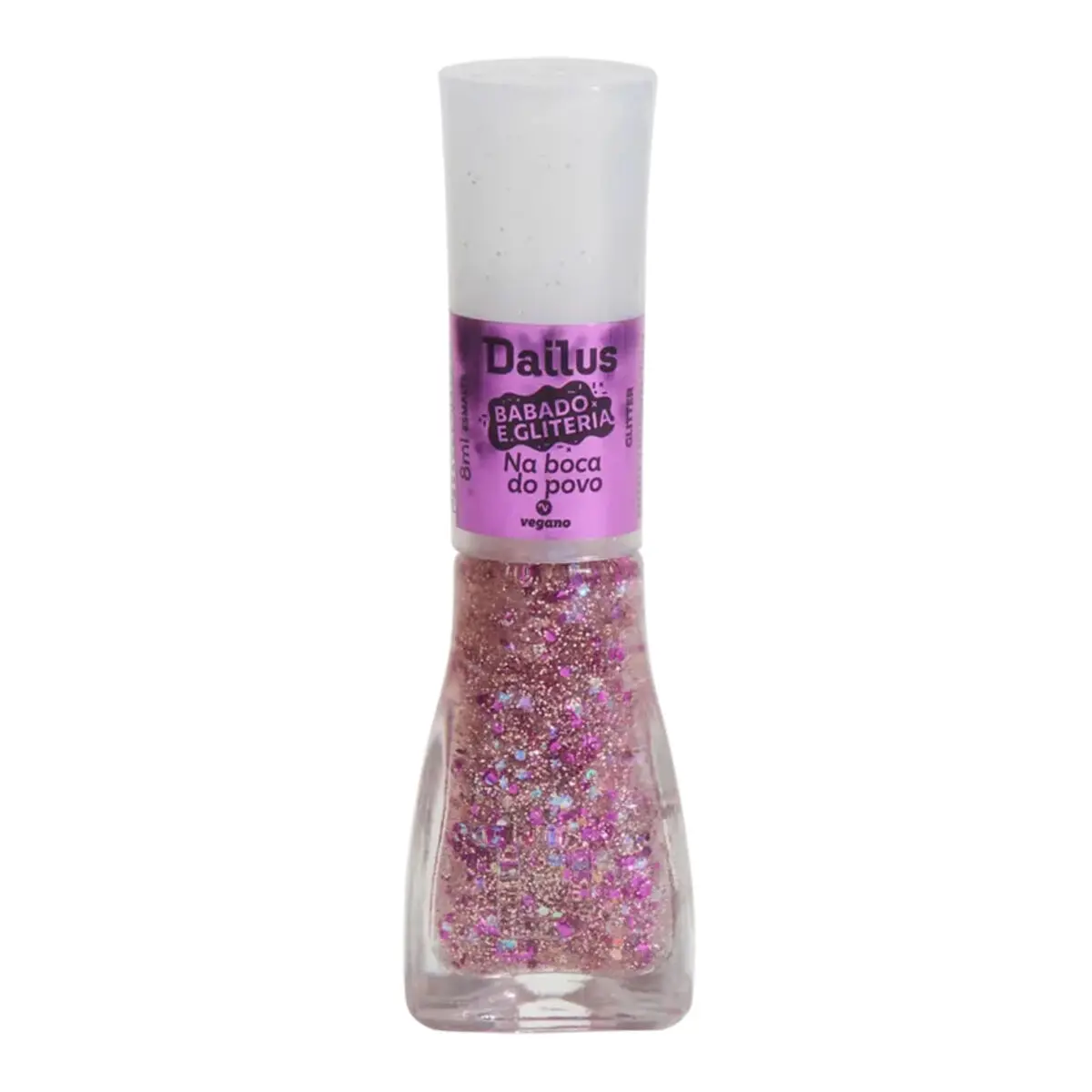 ESMALTE DAILUS BABADO E GLITERIA NA BOCA DO POVO 8ML