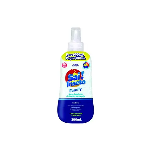 REPELENTE SAI INSETO FAMILY E KIDS LOC 200ML