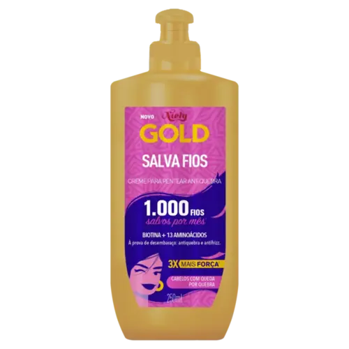 CREME DE PENTEAR NIELY GOLD SALVA FIOS 250ML