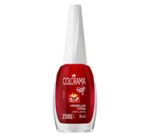 ESMALTE COLORAMA DIVERTIDAMENTE VERMELHO FURIA 8ML