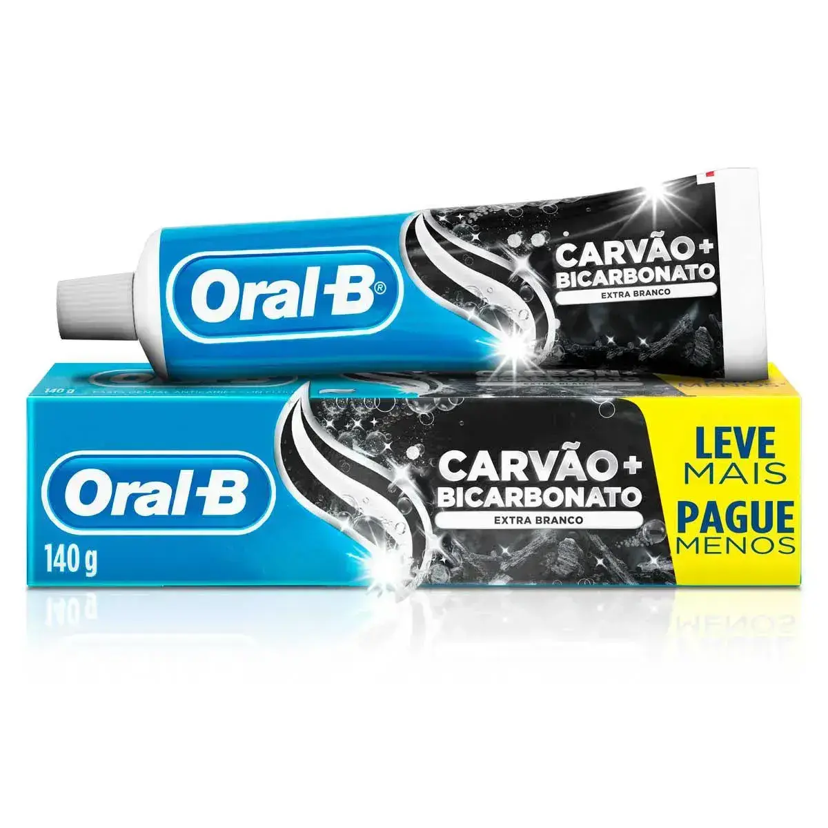 CREME DENTAL ORAL-B CARVAO + BICARBONATO 140GR