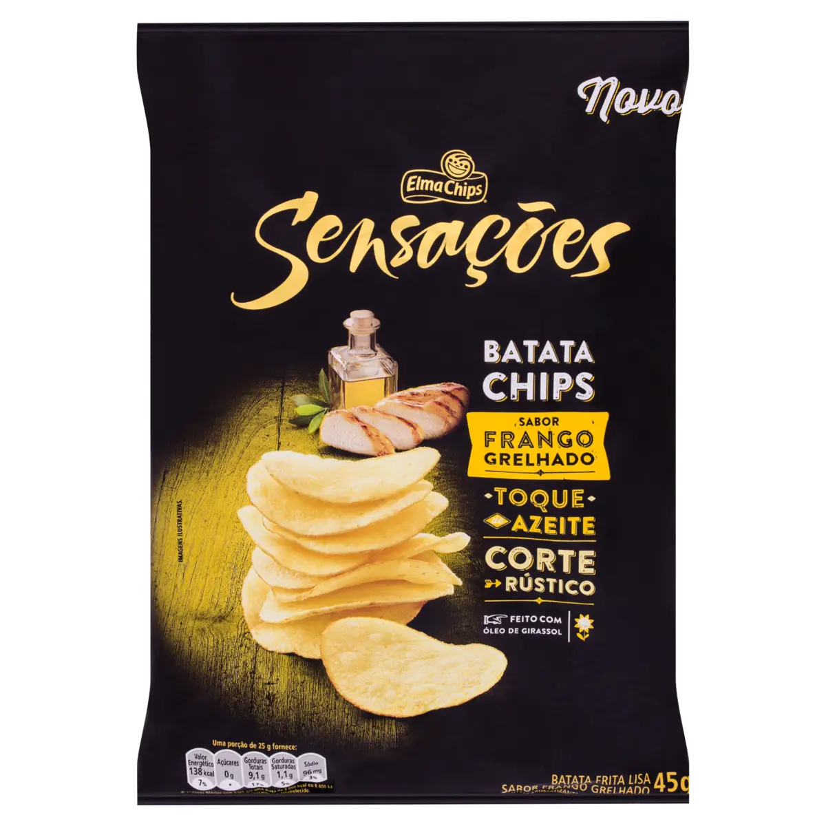 SALGADINHO SENSACOES FRANGO GRELHADO 40GR