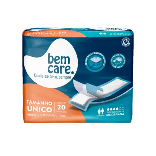 ABSORVENTE BEM CARE GERIATRICO 20 UNIDADES