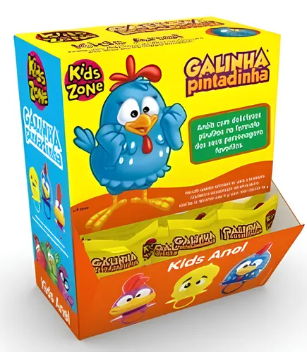 PIRULITO ANEL KIDS GALINHA PINTADINHA