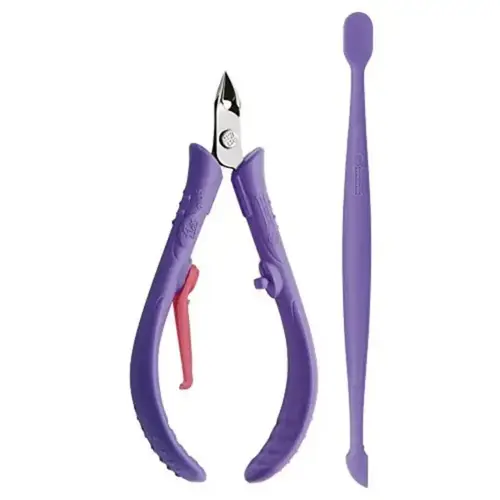 ALICATE MUNDIAL FLEX CUTICULA + ESPATULA DUPLA