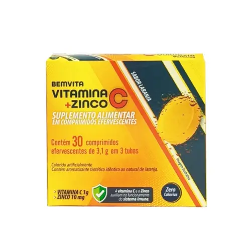BEM VITA VITAMINA C 30 COMPRIMIDOS EFERVESCENTES