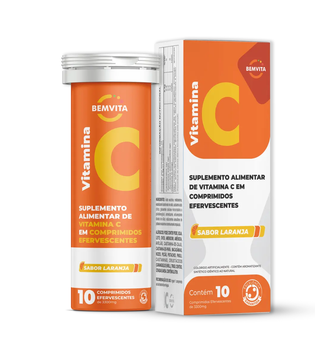 BEM VITA VITAMINA C 10 COMPRIMIDOS EFERVESCENTES